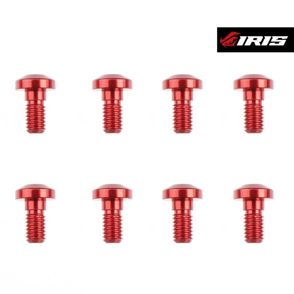 Iris Aluminium Centering Screws M3x6mm (Red | 8pcs), 12,99